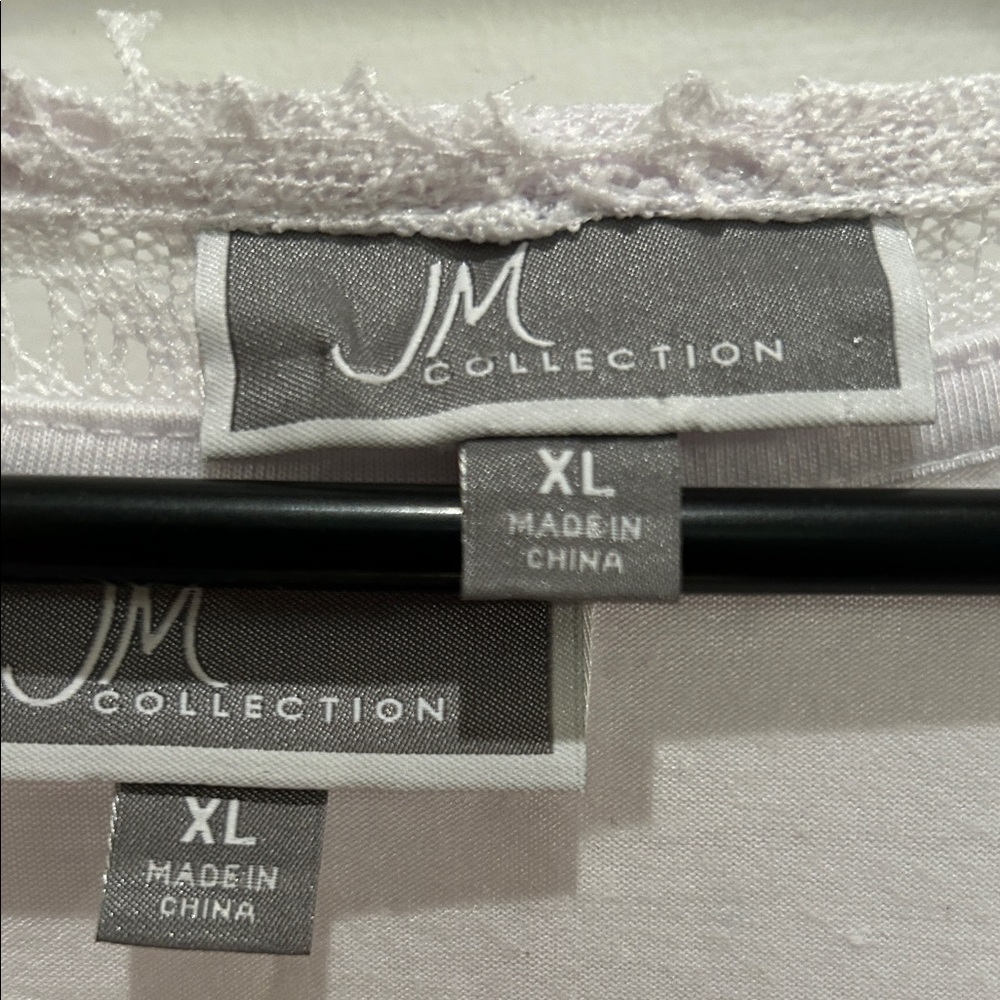 JM Collection White Blouse - Picture 2 of 4